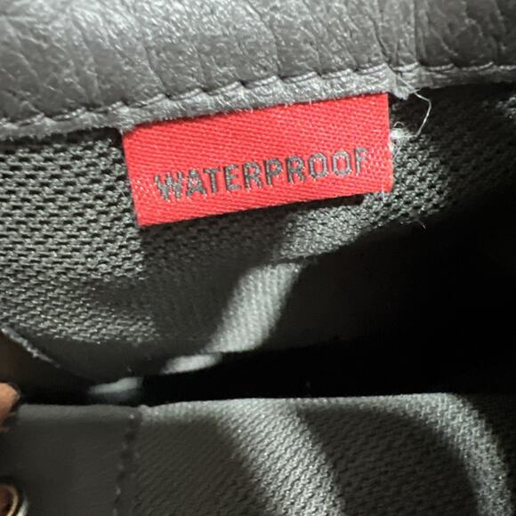 Sorel Caribou OTM WP Waterproof Leather Boots Dark Amber Spark Orange Mens Sz 12 - Picture 9 of 10